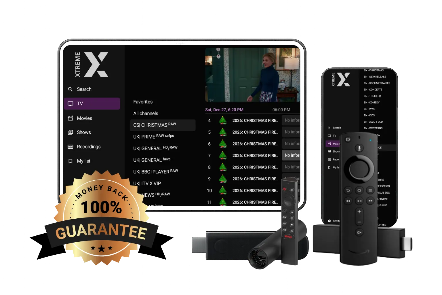 XtremeHD IPTV UK Player App